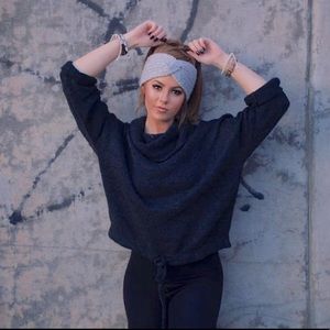 Black Cowl/Turtleneck Sweater